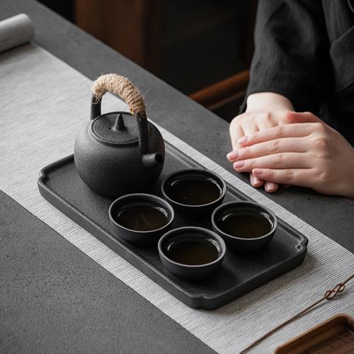 青瓷茶具套装家用景德镇陶瓷大号整套现代简约茶壶茶杯茶盘提梁壶